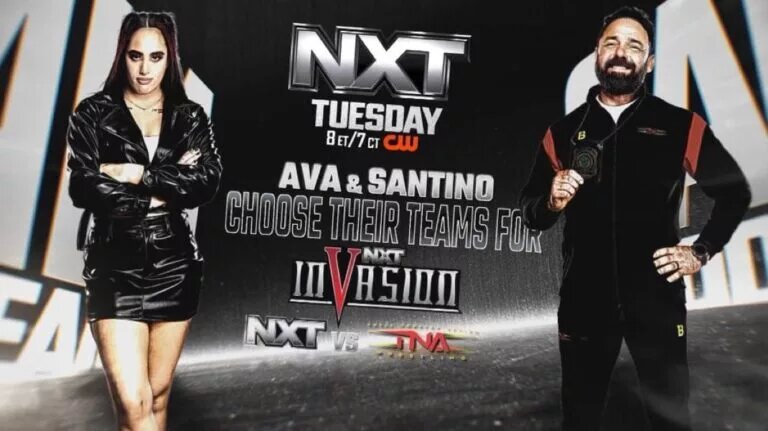 A graphic for the TNA and WWE NXT Invasion angle.