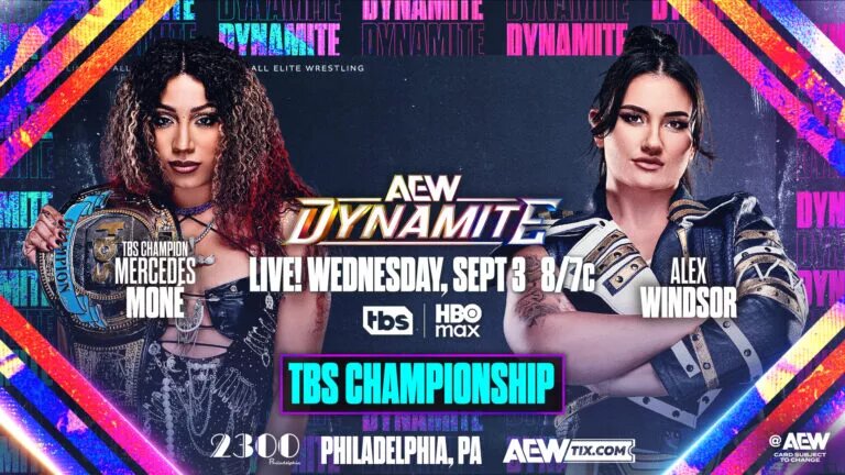 A graphic for the AEW Dynamite preview for September 3rd, 2025.