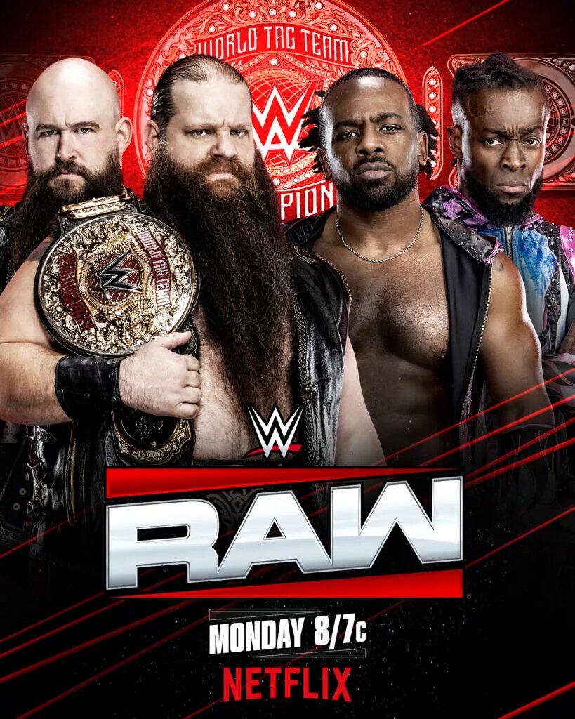A graphic from WWE Raw.