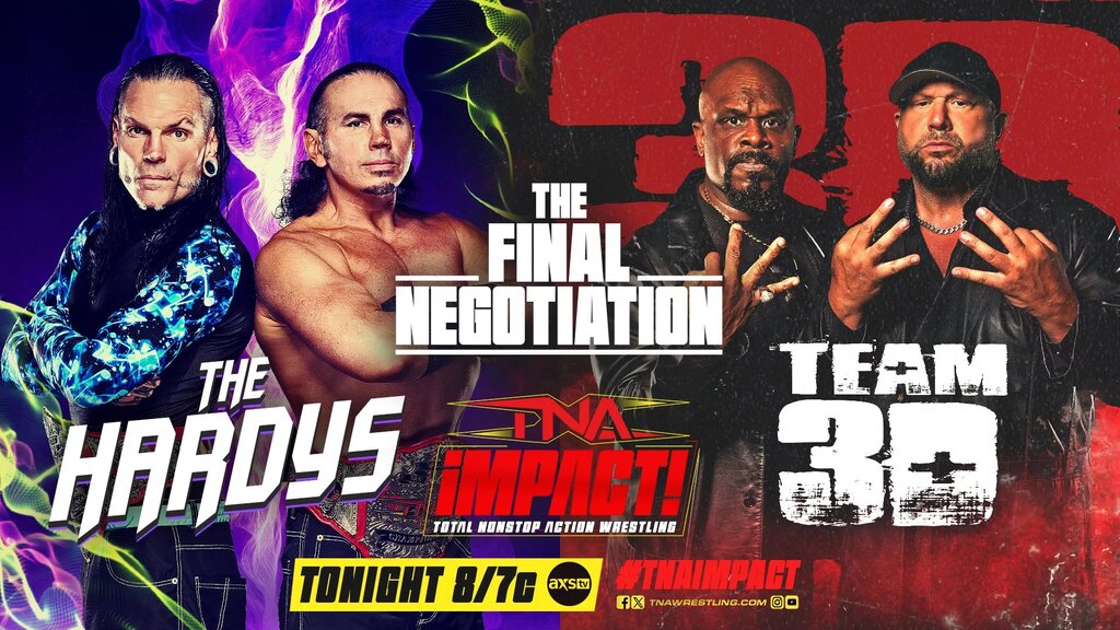 A graphic for TNA iMPACT results for September 25, 2025.