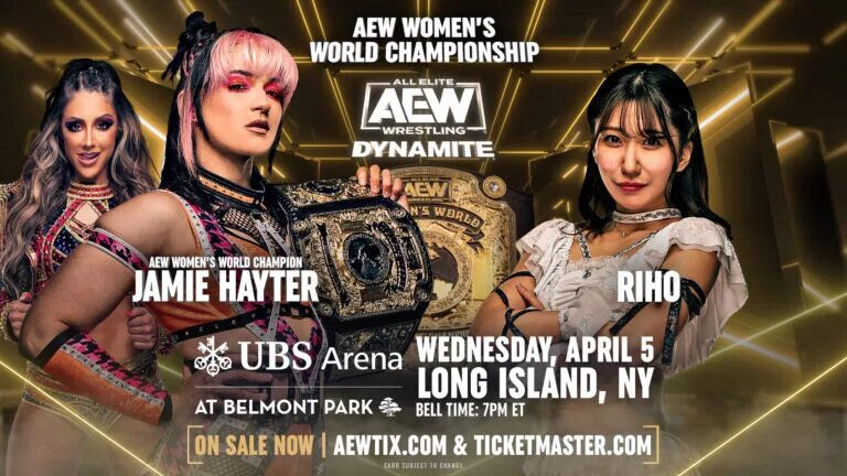 An AEW graphic featuring Riho.