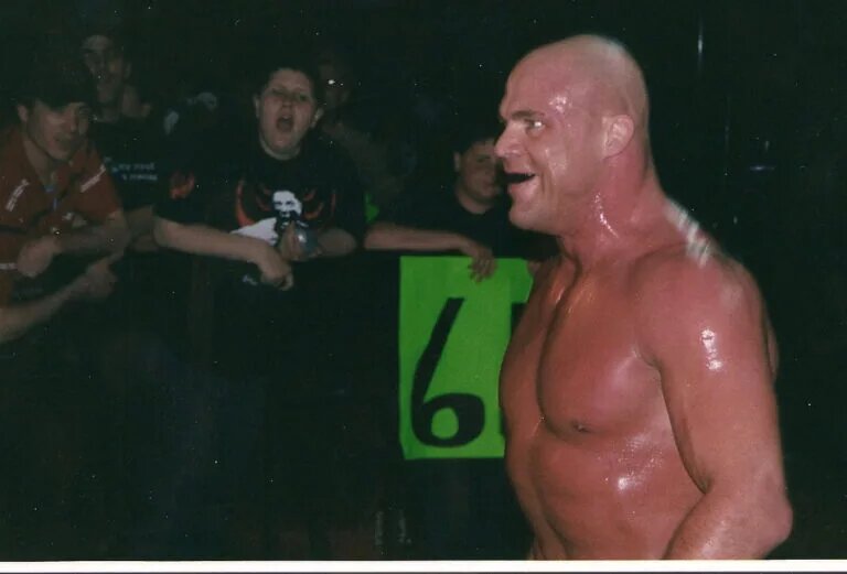 A photo of WWE star Kurt Angle, who was almost an ECW star.