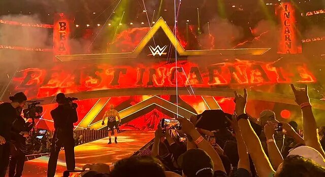 Image of Brock Lesnar at WrestleMania