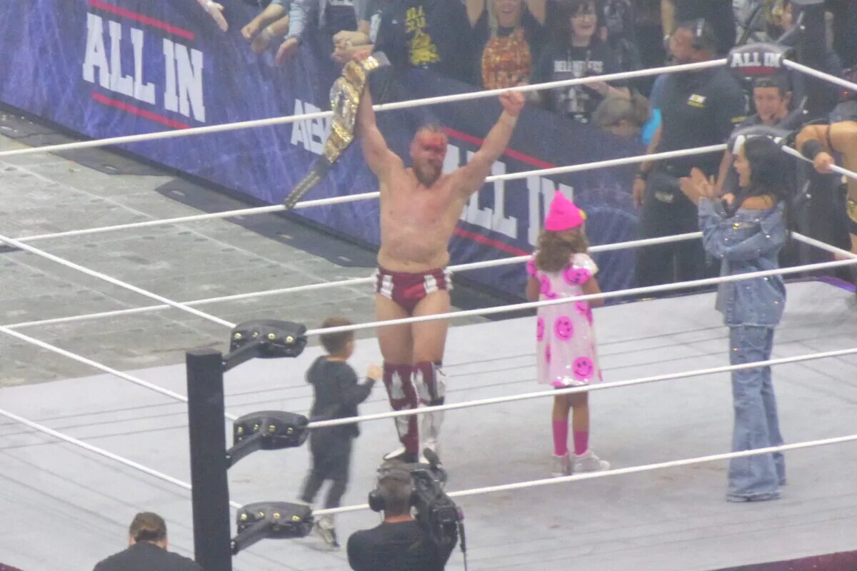 A photo of AEW star Bryan Danielson, FKA as Daniel Bryan in WWE.