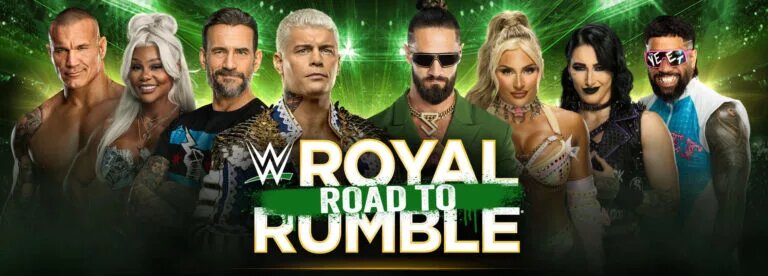 WWE Road to Royal Rumble European Tour graphic featuring full list of tour dates