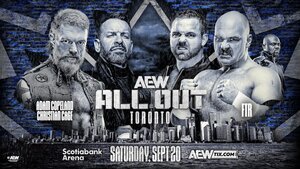 An AEW All Out Graphic