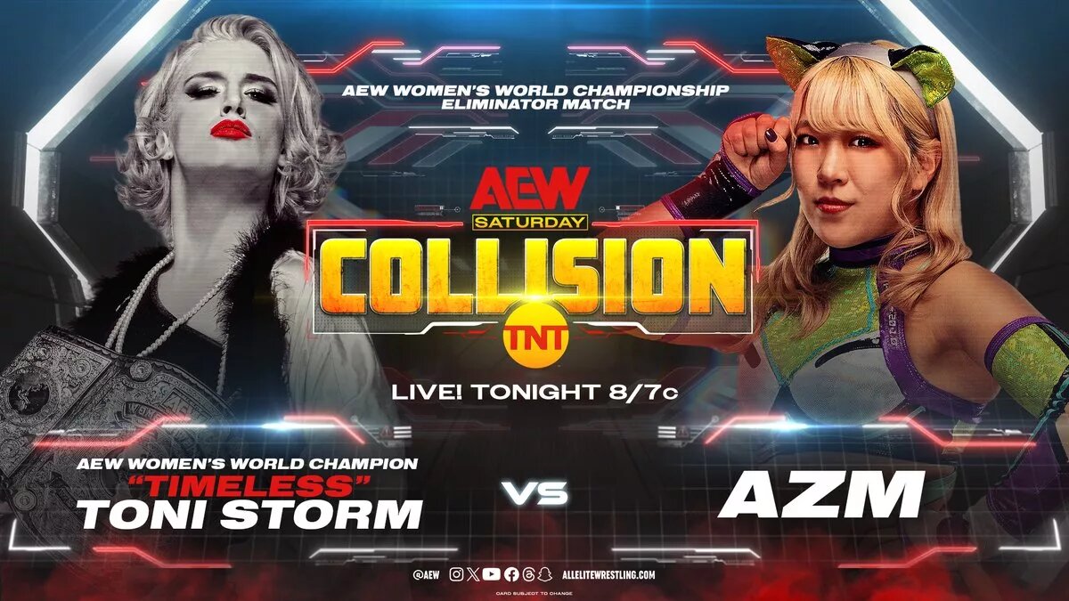 A graphic of top Joshi in 2025 AZM in AEW.