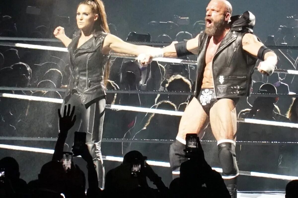 A photo of of WWE legend Triple H, who compared himself to Larry Bird.