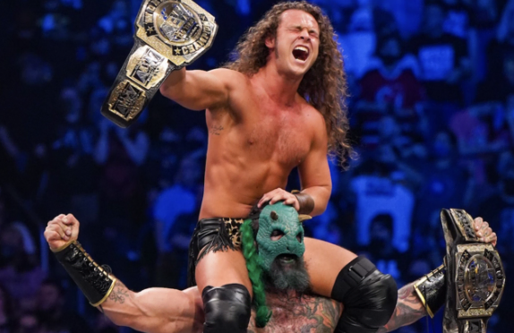 Jurassic Express when AEW Tag Team Champions