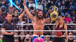 Graphic of Becky Lynch and Seth Rollins