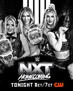 NXT Homecoming Women's Tag Team Championship Match Graphic