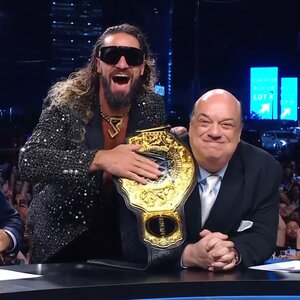 An image of Seth Rollins and Paul Heyman