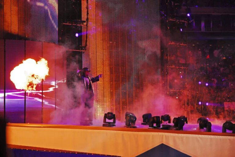 A graphic of WrestleMania Icon The Undertaker, who could potentially compete at WWE WrestleMania 43 in Riyadh, Saudi Arabia.