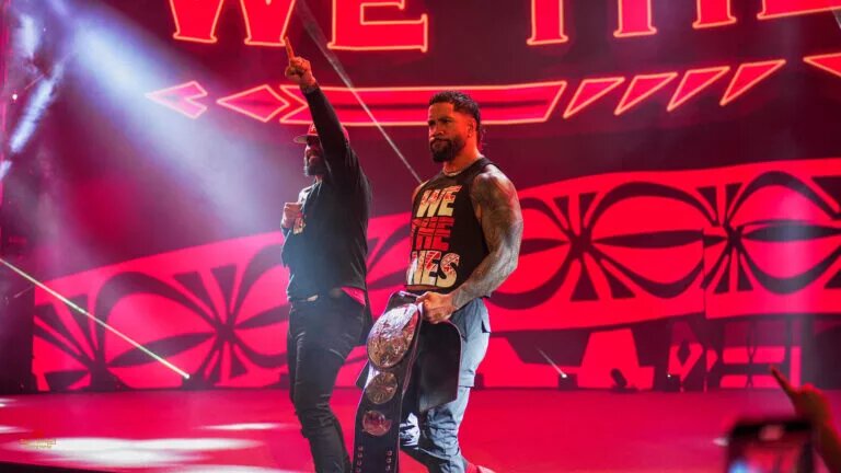 A photo of The Usos in WWE.
