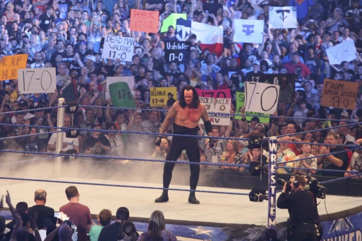 A photo of WWE legend The Undertaker.