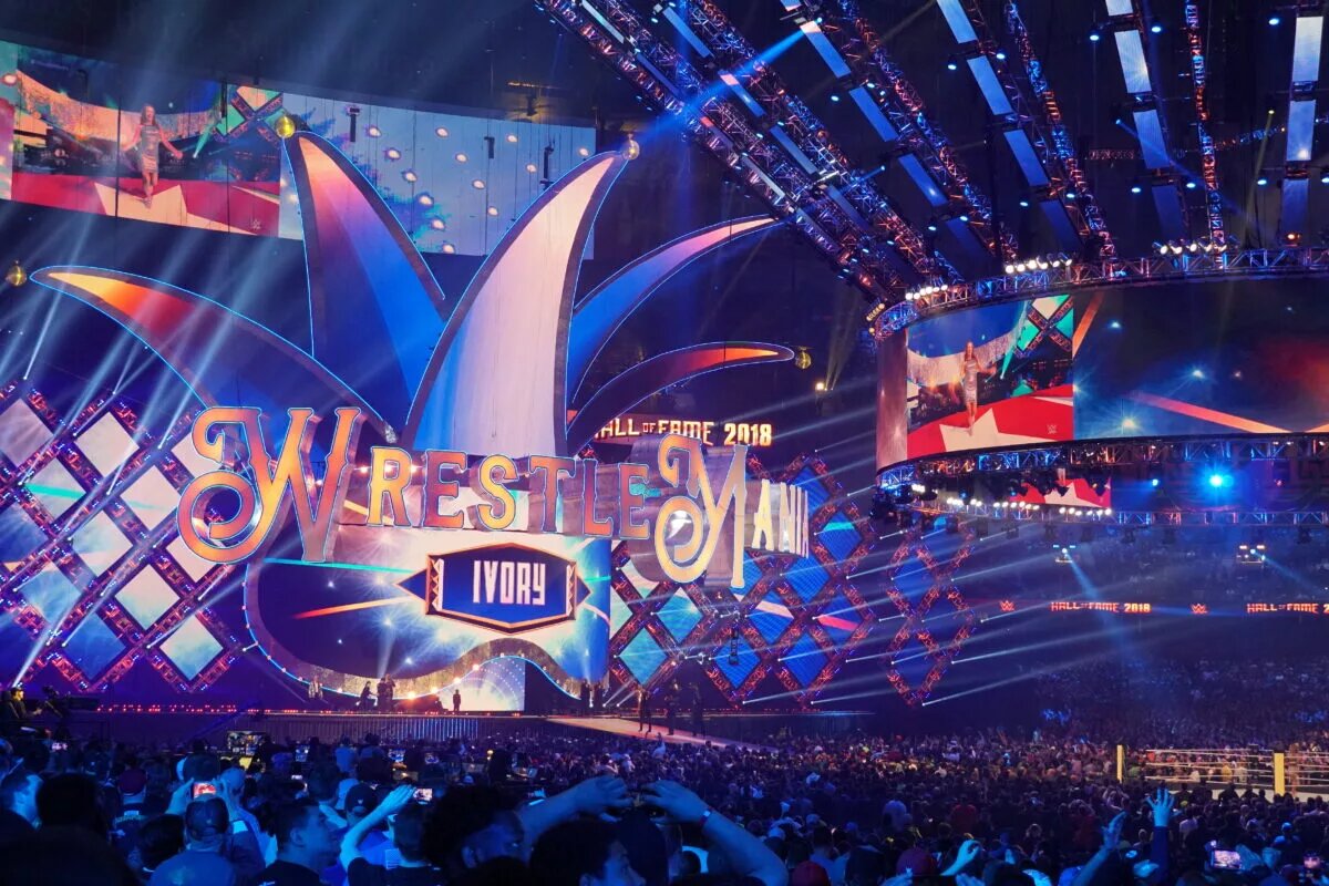 A shot from WWE WrestleMania.