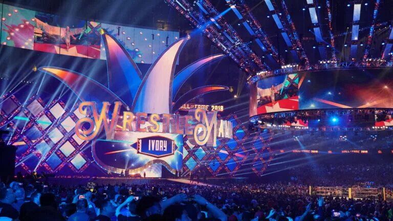 A shot from WWE WrestleMania.