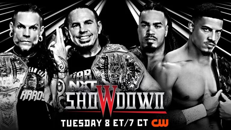 A graphic for WWE NXT Showdown, formerly NXT Invasion.