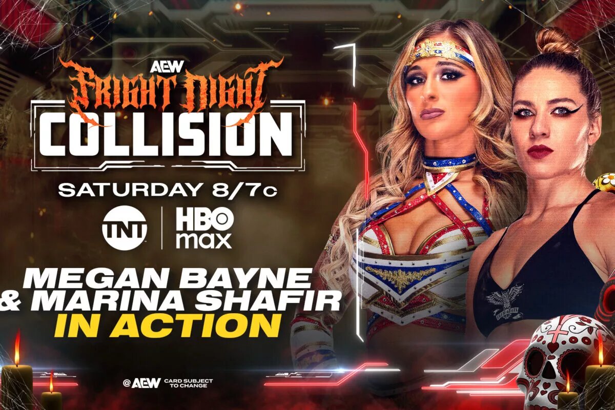A graphic for AEW Collision Fright Night.