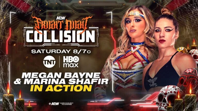 A graphic for AEW Collision Fright Night.