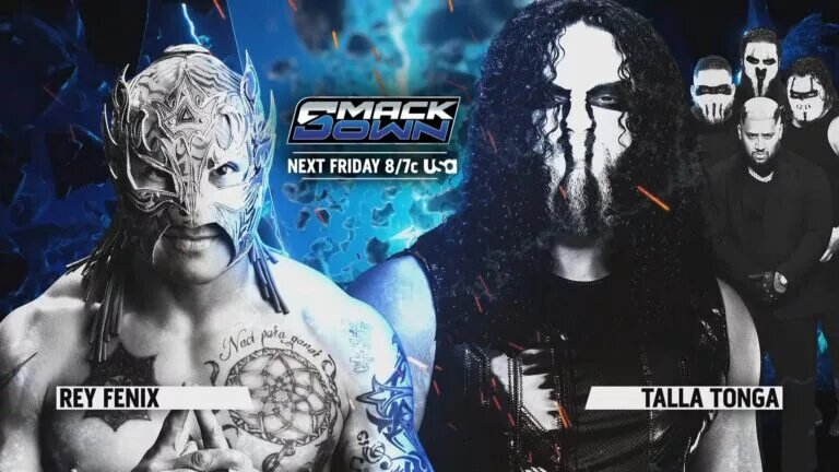 A graphic for the WWE SmackDown preview for November 7, 2025 edition of the show.