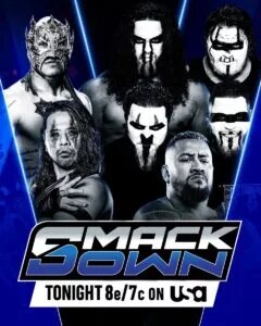 A WWE SmackDown graphic featuring MFT.