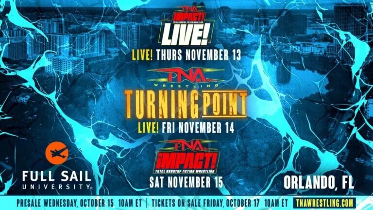 A graphic for TNA Turning Point 2025.