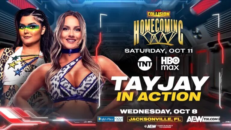 A photo of potential inaugural AEW Women's Tag Team Champions, TayJay.