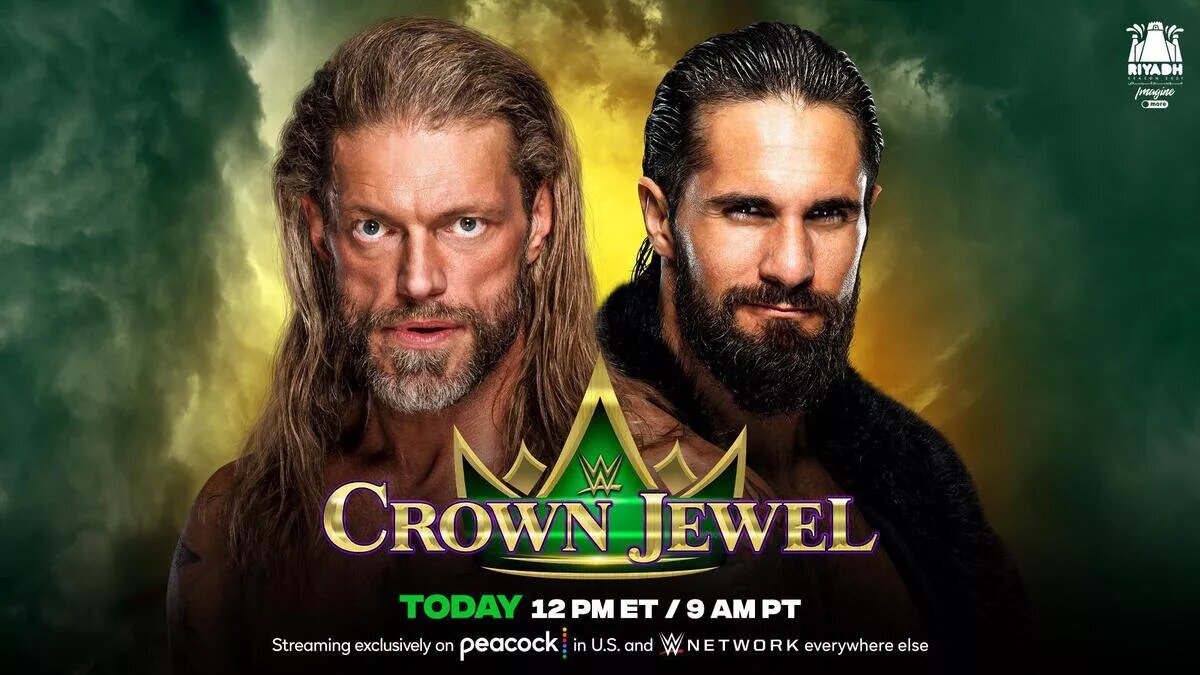 A graphic for WWE Crown Jewel.