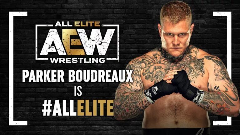 A photo of former WWE and AEW star Parker Boudreaux.
