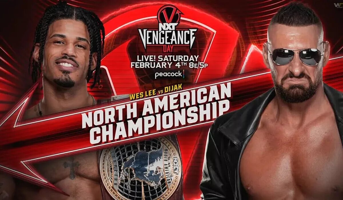 A graphic featuring WWE Releases Wes Lee.