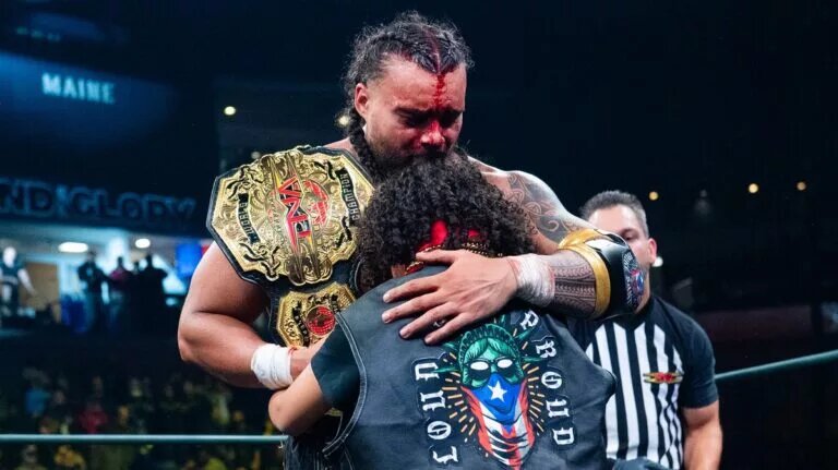 A graphic for the TNA Bound for Glory results, happening on October 12, 2025.
