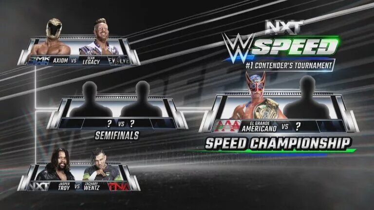 A graphic for WWE Speed on WWE NXT.