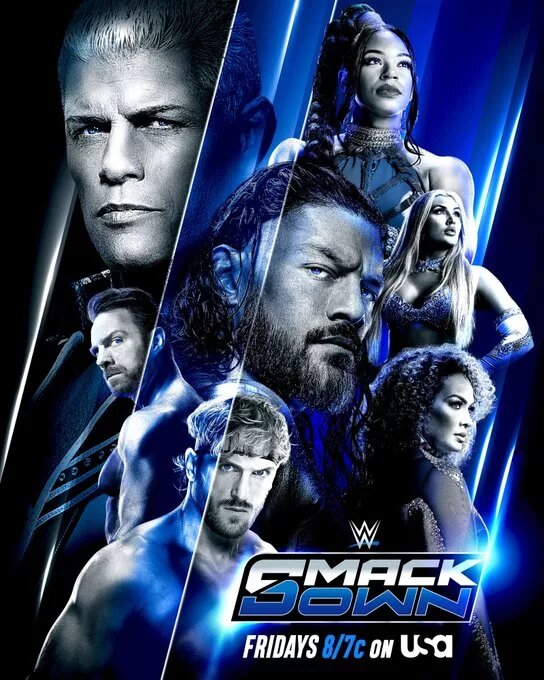 A graphic for the WWE SmackDown preview in San Diego, California, on October 17th, 2025.