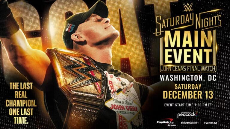 A WWE graphic featuring John Cena.
