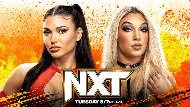 A graphic for WWE NXT featuring Jazmyn Nyx.