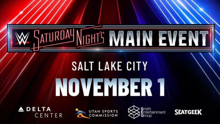 A graphic for WWE Saturday Night's Main Event (SNME) XLI, featuring John Cena announcing his final WWE opponent.