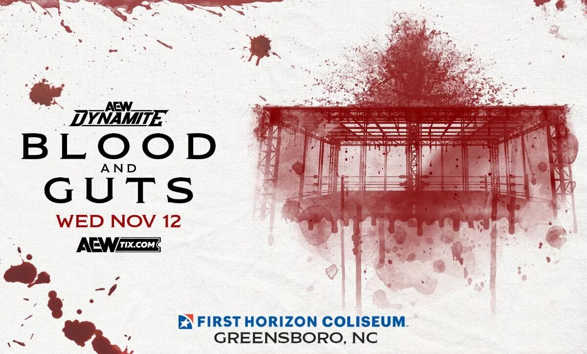 A graphic for AEW Blood and Guts.