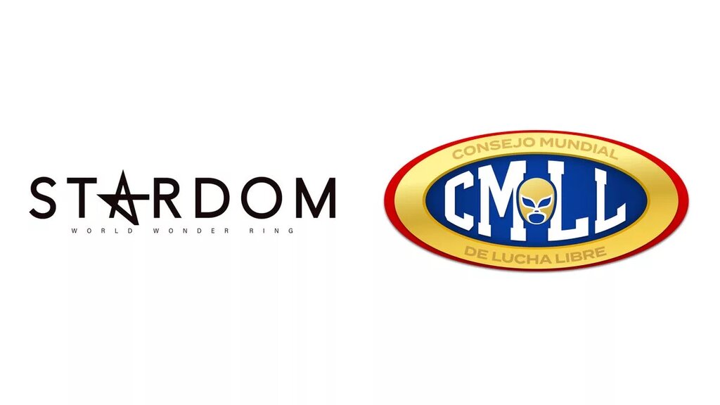 A graphic for the CMLL and Stardom partnership.