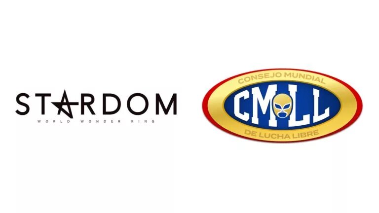 A graphic for the CMLL and Stardom partnership.