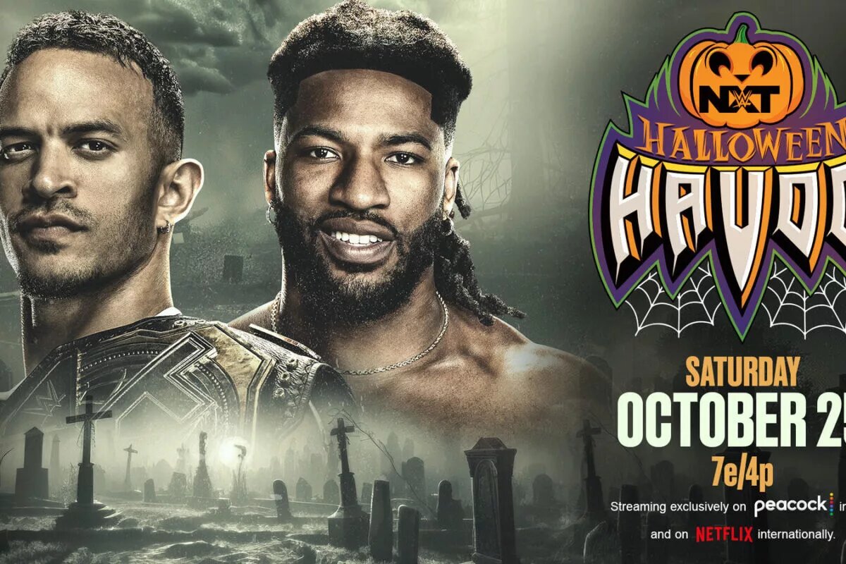 A graphic for the NXT Halloween Havoc 2025 results.