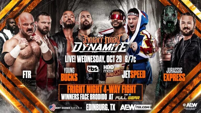 A graphic for AEW Dynamite Fright Night.