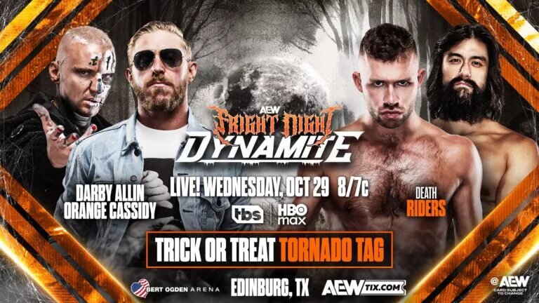 A graphic for AEW Dynamite Fright Night.