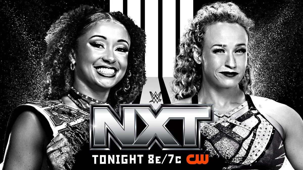 A graphic for the WWE NXT Results for October 28, 2025.