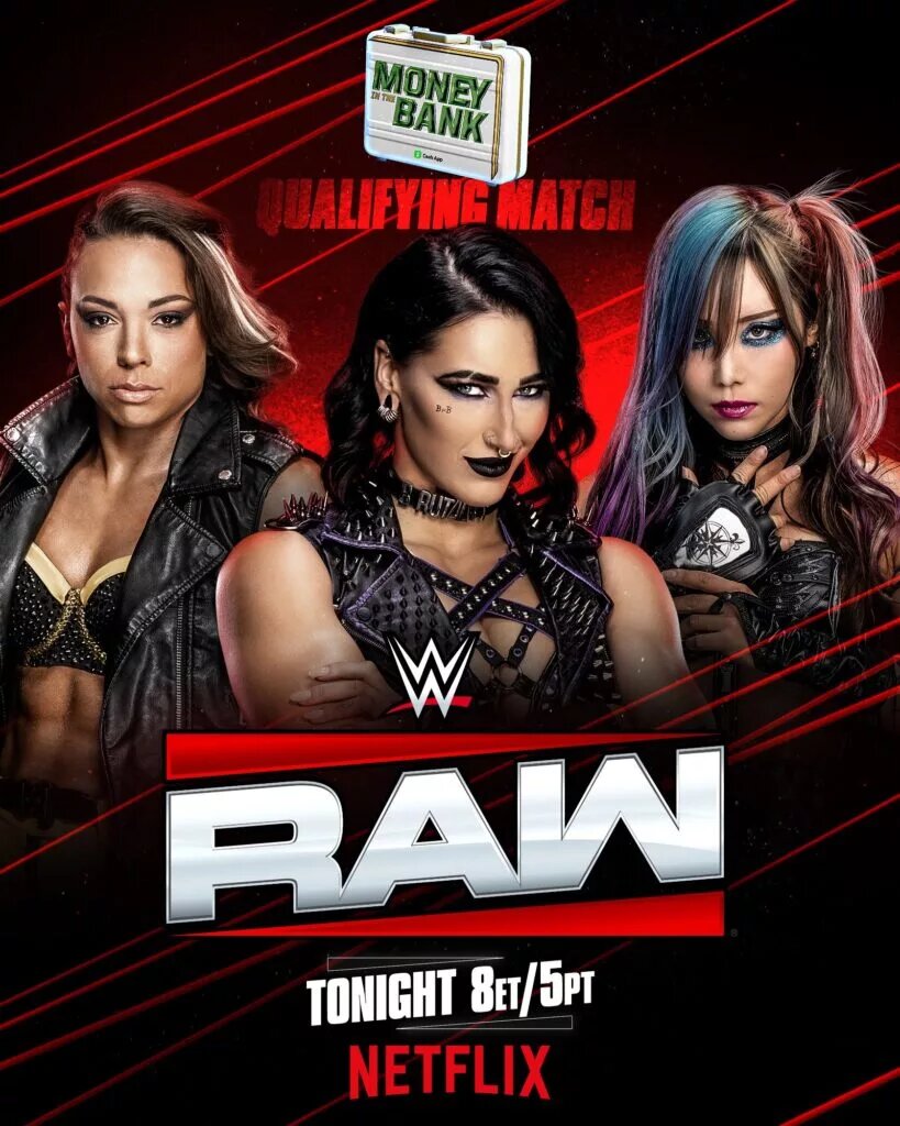 A graphic featuring WWE Raw star Zoey Stark.