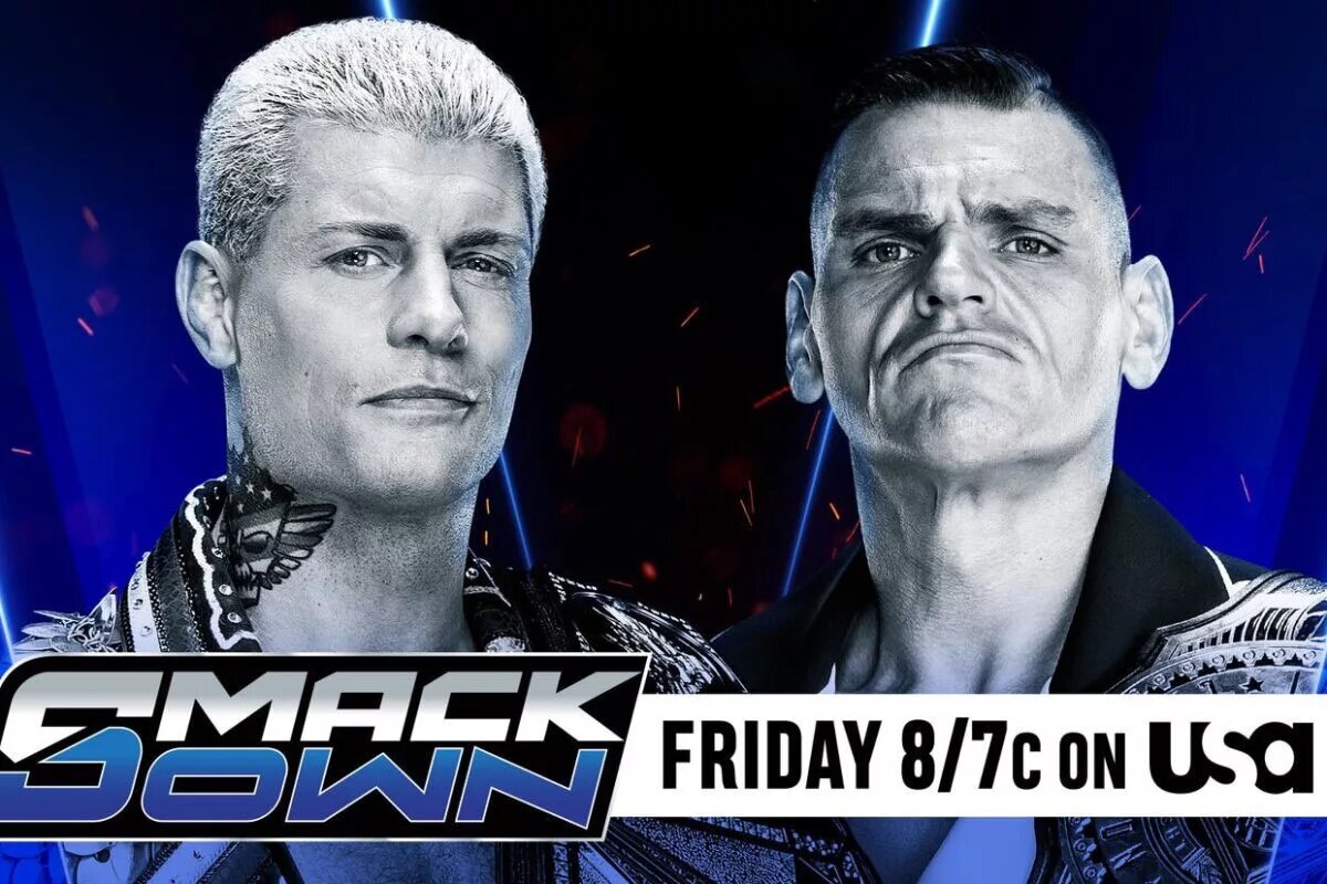A graphic of Gunther on WWE SmackDown.