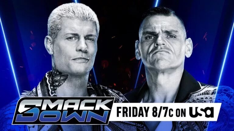 A graphic of Gunther on WWE SmackDown.