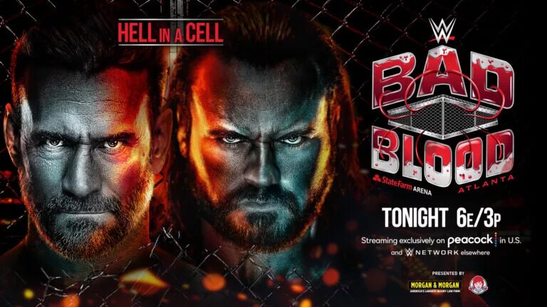 A graphic of one of the greatest WWE Renaissance Era matches.