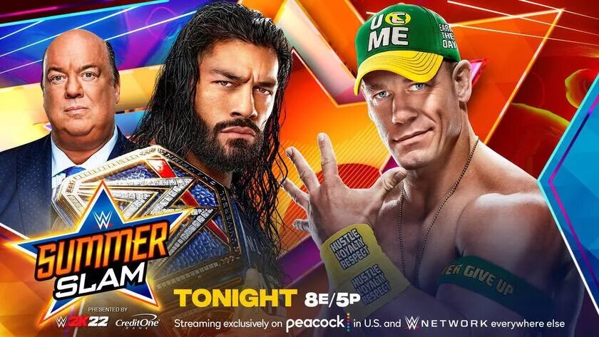 A WWE graphic featuring Roman Reigns.
