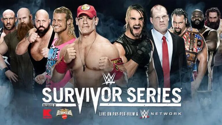 A graphic of the WWE Traditional Survivor Series Match.